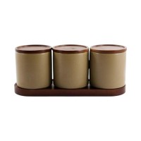 Набір банок 450 мл 3 шт на підставці 