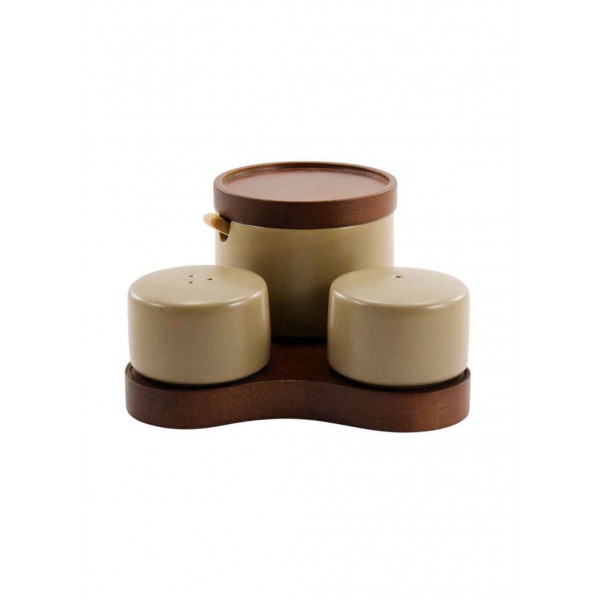 Набір для спецій 3 предмети на підставці YM241044 Interos