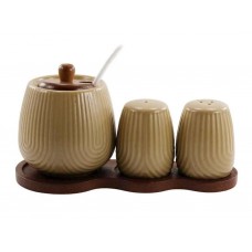 Набір для спецій 3 предмети на підставці 