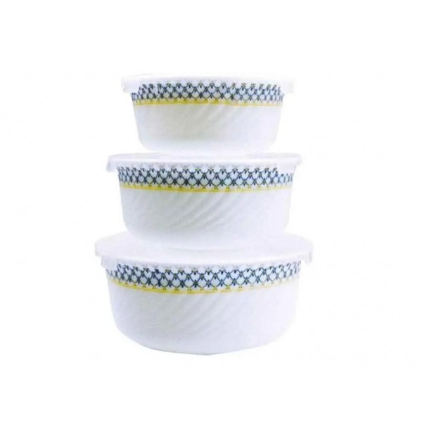 Набір салатників 3 шт з кришками «Кобальт» KH86/S Interos