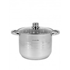 Каструля 15,5 л зі скляною кришкою