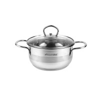 Каструля 1 л зі скляною кришкою 14 см