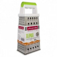 Терка з нержавіючої сталі Kamille з пластмасовою ручкою 22 см