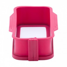 Форма для випічки 26×11×6 см силіконова зі скляним дном