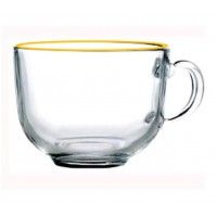 Чашка 450 мл Дужа золотий кант