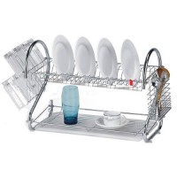 Сушка для посуду 43x26,5x39 см 2-рівнева Rainbow