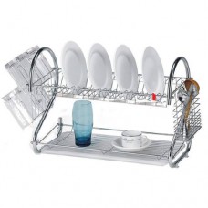 Сушка для посуду 43x26,5x39 см 2-рівнева Rainbow
