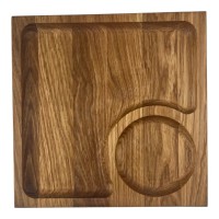 Менажниця квадратна КС2 «Дуб» 25×25 см Соло 1+1