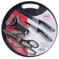 Набір ножів з дошкою Bravo Chef 