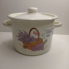 Каструля 4,5 л Кошик лаванди (молочна)