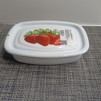 Лоток 1,0 л з кришкою Полуниця