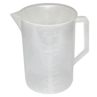 Мірний стакан 3000 мл поліпропілен з рельєфним градуюванням Склоприлад