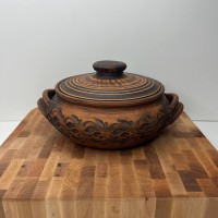 Кашник з ручками 2 л декор