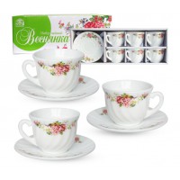 Набір чайний 12 предметів «Веснянка» 190 мл