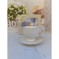 Набір чашка з блюдцем 240 мл «Лауретта»