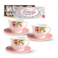 Набір чайний 12 предметів «Вальс квітів» 190 мл