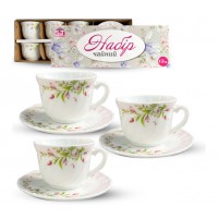 Набір чайний 12 предметів «Тюльпани» 190 мл