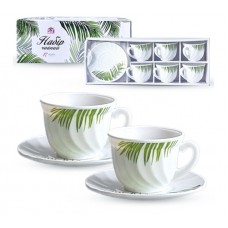 Набір чайний 12 предметів «Тропік» 190 мл
