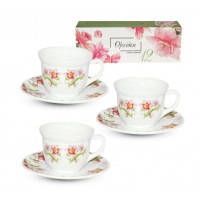 Набір чайний 12 предметів «Орхідея» 190 мл 