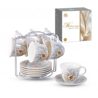 Набір чайний 12 предметів «Жасмин» на стійці 