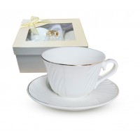 Набір чашка з блюдцем 240 мл «Лія»