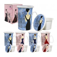 Чашка 320 мл заварювальна «Леді» D2 голубий