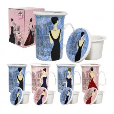 Чашка 320 мл заварювальна «Леді» D2 голубий