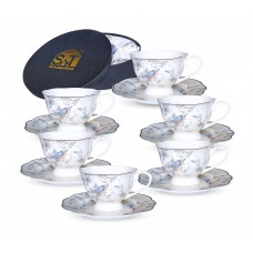 Набір кавовий 80 мл 12 предметів «Dayton Blue»