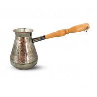 Турка мідна 600 мл «Лебеді» чорний нікель