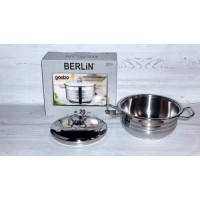 Каструля з нержавіючої сталі 3л Gastro з нержавіючою сталевою кришкою