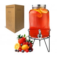 Лимонадник 3,8 л на металевій підставці Рельєф