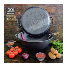 Казан 15 л узбецький з кришкою-сковорідкою WOK