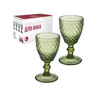 Набір бокалів 240 мл для вина 6шт «Аргайл» смарагд