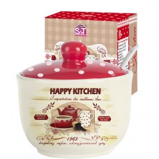 Цукорниця з ложкою 450 мл «Happy Kitchen»