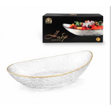 Набір салатників 2 шт, золотий кант