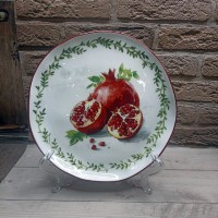 Тарілка 25 см Гранат