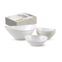 Набір салатників 7 шт «Золотий кант»