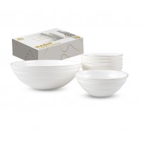 Набір салатників 7 шт «Золотий кант» 