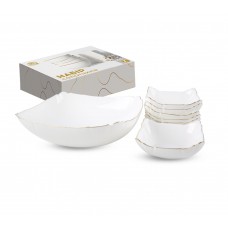 Набір салатників 7 шт «Золотий кант» 