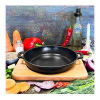 Жаровня чавунна лита 20×4 см з підставкою