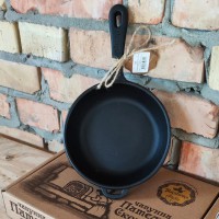 Сковорідка чавунна лита 16×4 см порційна