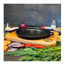 Жаровня чавунна лита 18×2,5 см з підставкою