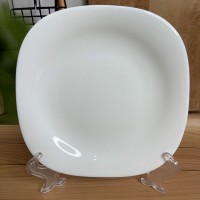 Тарілка 8,5“ Білий квадрат