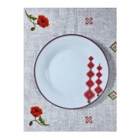 Тарілка 9“ «Вишиванка» ромби 23 см