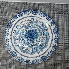Тарілка 8" основна Орнамент блю