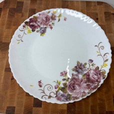 «Піоновий букет» тарілка 24 см № 9,5 хвилястий край 