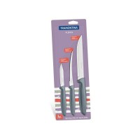 Набір ножів Tramontina Plenus  3 предмети сірі