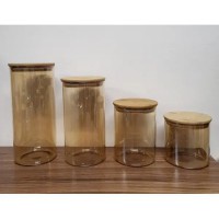 Ємність скляна 800 мл «Бурштин»