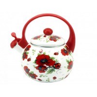 Чайник 2,2 л зі свистком Red Handle Мак