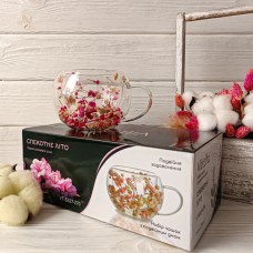 Набір чашок 270 мл з подвійними стінками 2 шт «Спекотне літо» 